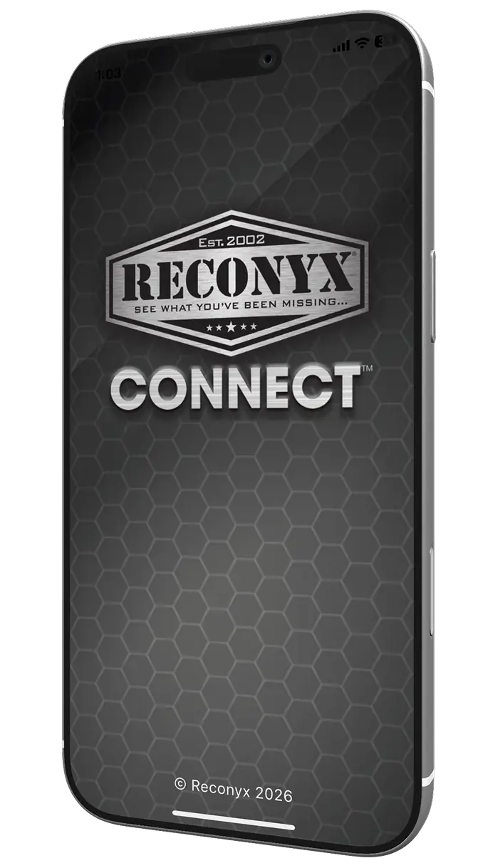 RECONYX Connect app displayed on a mobile device