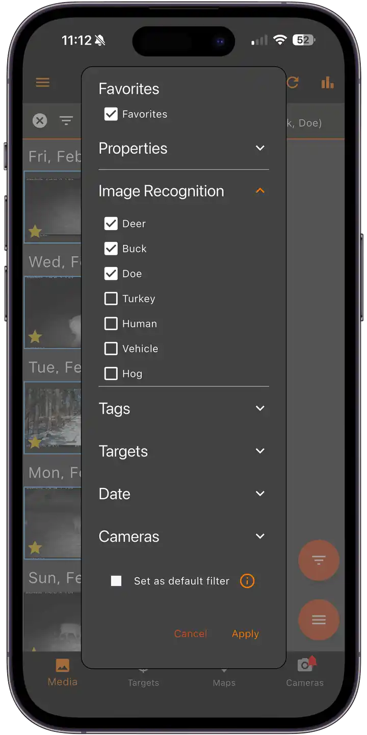 Search and filter images by species tags