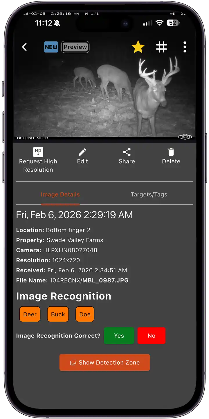 AI species recognition tags