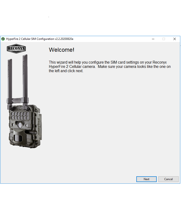HyperFire 2 Cellular SIM Configuration Wizard